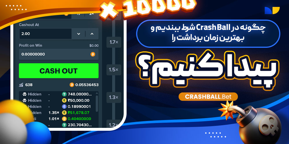 چگونه در Crash Ball شرط ببندیم و بهترین زمان برداشت را پیدا کنیم؟